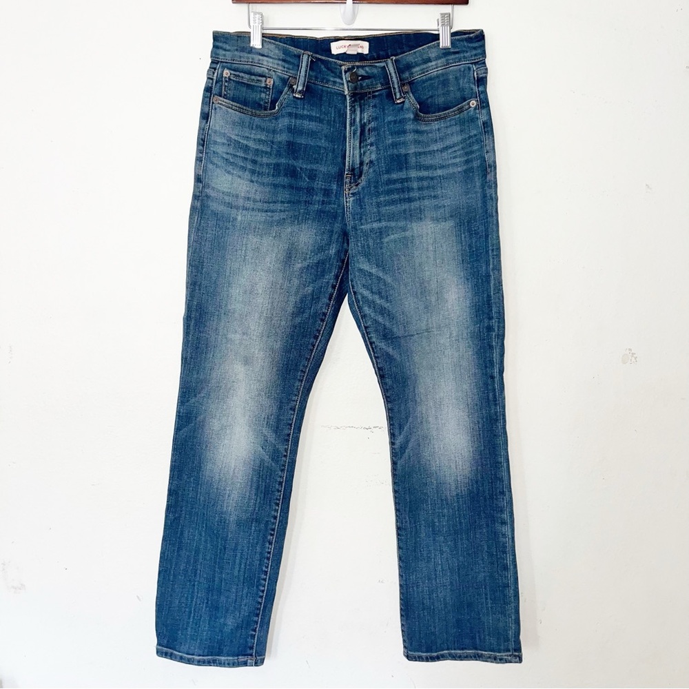 Lucky Brand Indigo 363 Vintage Straight Jeans Men’s 31x30 Cotton Tencel Zip Fly
